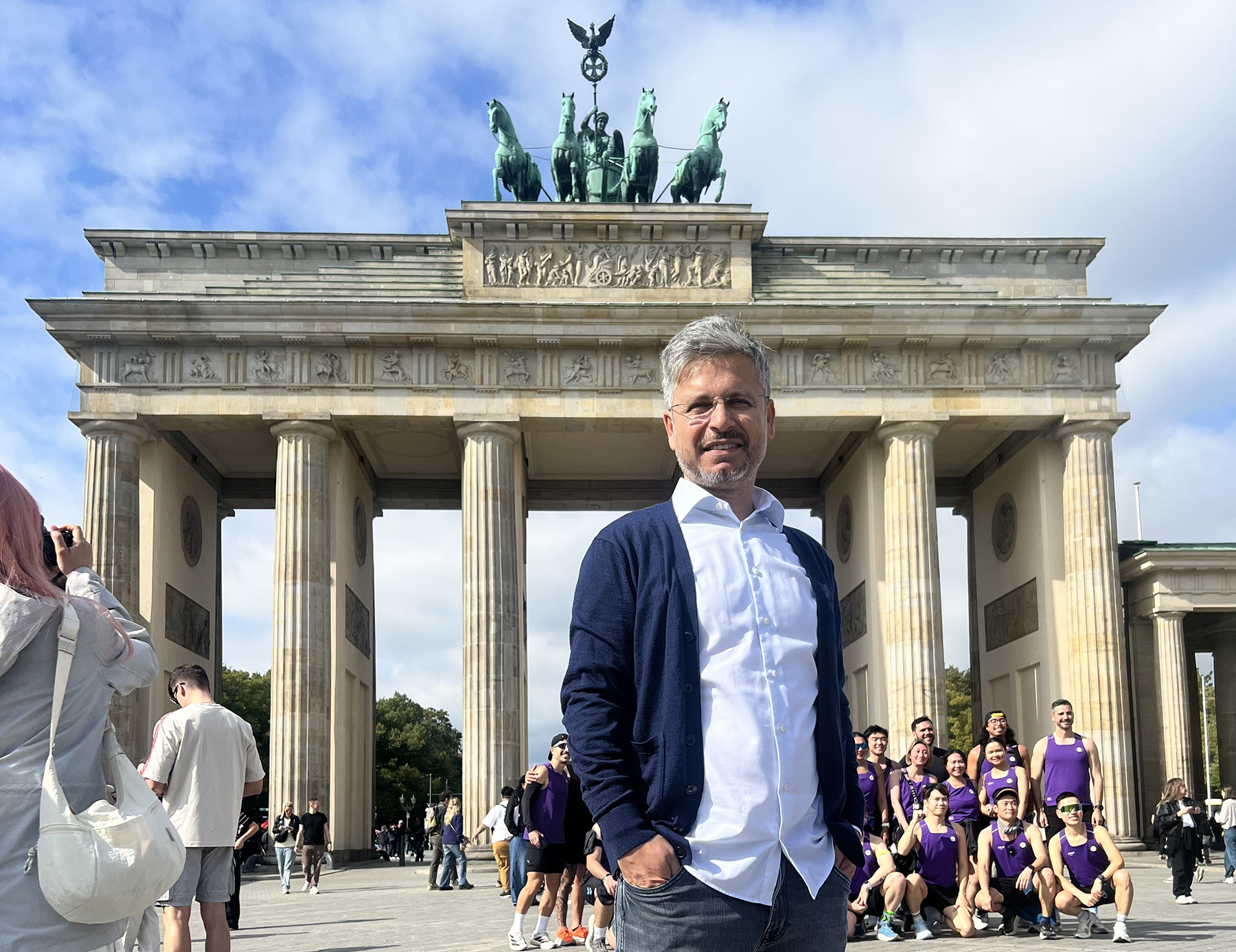 Berlin was offering memorable research discussions as well as a chance to explore the city's rich history and culture. Here in front of Brandenburg Gate.